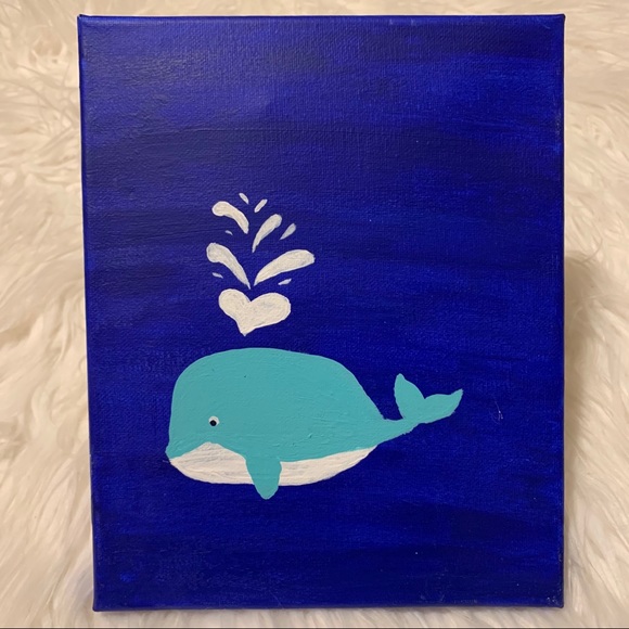 Friendly Whale [Oil on Canvas 2017] - Picture 1 of 1